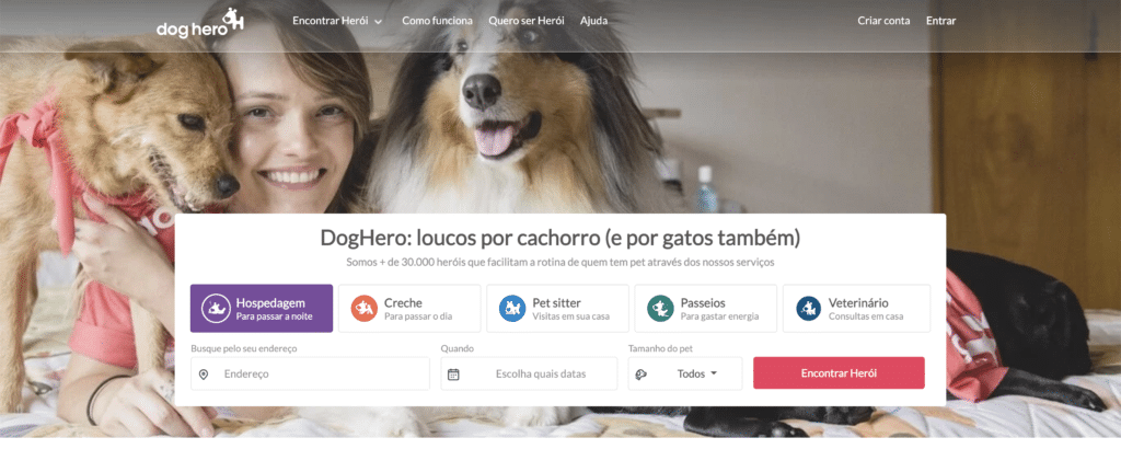 Site Dog Hero para Ganhar Dinheiro na Internet