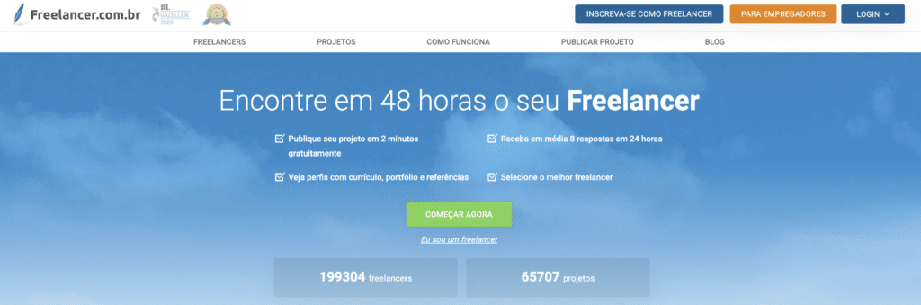 Sites de Freelancer - Freelancer.com.br